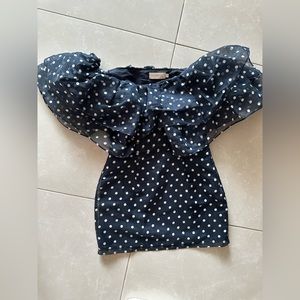 Choosy polka dot mini dress